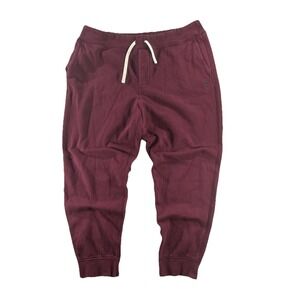 Polo Ralph Lauren Sweatpants Mens 2XL Red Fleece Joggers Elastic Waist Pockets